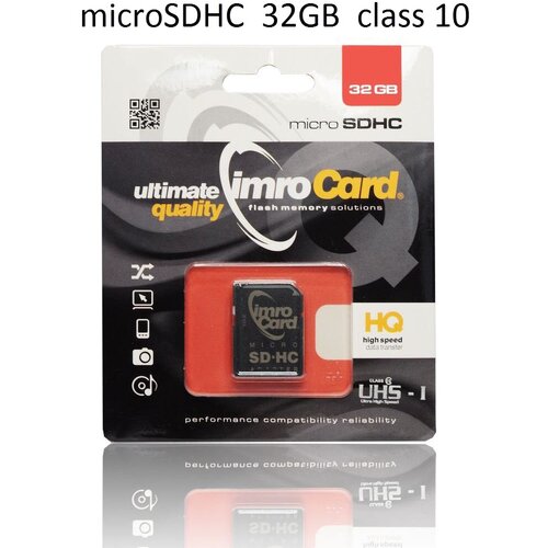 Imro memorijska kartica micro sd 32GB 100MB/s UHS-3 sa adapterom sd Slike