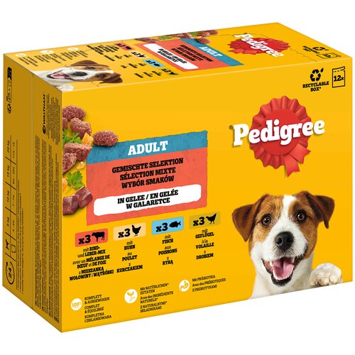 Pedigree multi pakiranje vrećice - 48 x 100 g miješani izbor u želeu (4 vrste) Cijene
