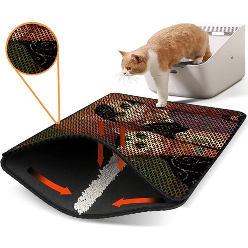 WALLXPERT Nrszn0106 multicolor cat litter mat Cene