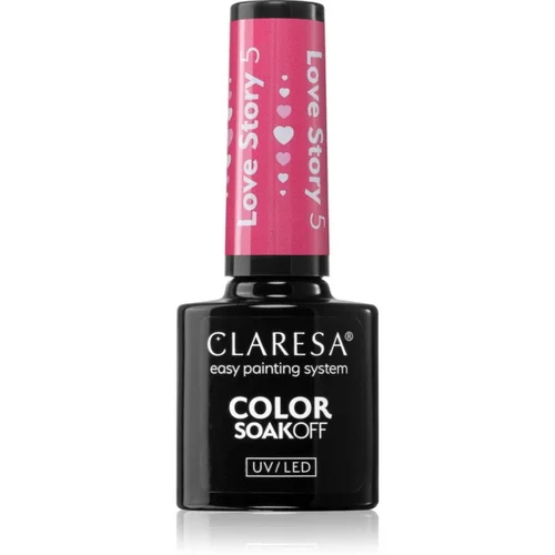 Claresa SoakOff UV/LED Color Love Story gel lak za nohte odtenek 5 5 g