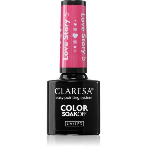 Claresa SoakOff UV/LED Color Love Story gel lak za nokte nijansa 5 5 g Slike