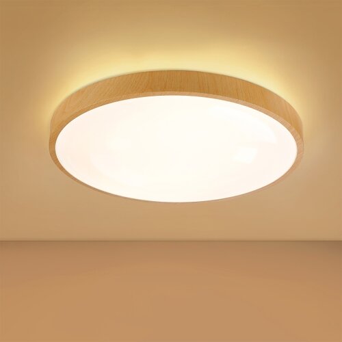  Brilagi-LED prigu&amp;scaron;iva svetiljka GLASS POOL DOUBLE LED/60W/230V 50 cm dekor drveta + daljinski upravljač Slike