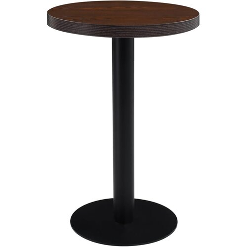 VidaXL Bistro stol tamnosmeđi 50 cm MDF Slike
