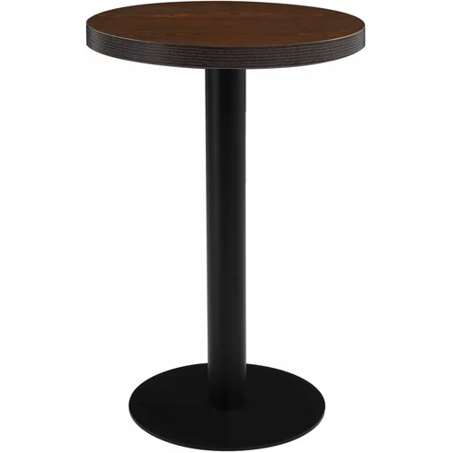 vidaXL Bistro stol tamnosmeđi 50 cm MDF