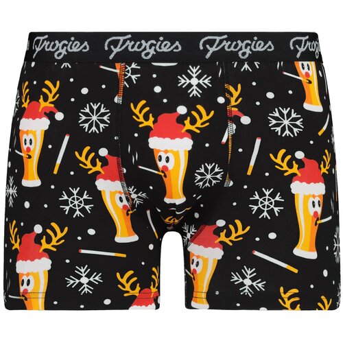 Frogies Men's boxers Smoke beer black Christmas Slike