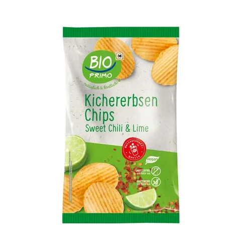 BIO PRIMO Bio čičerikin čips - Sweet Chili & Lime