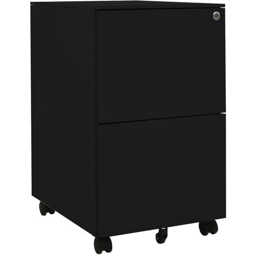 vidaXL mobilni ormarić za spise crni 39 x 45 x 67 cm čelični Cijene