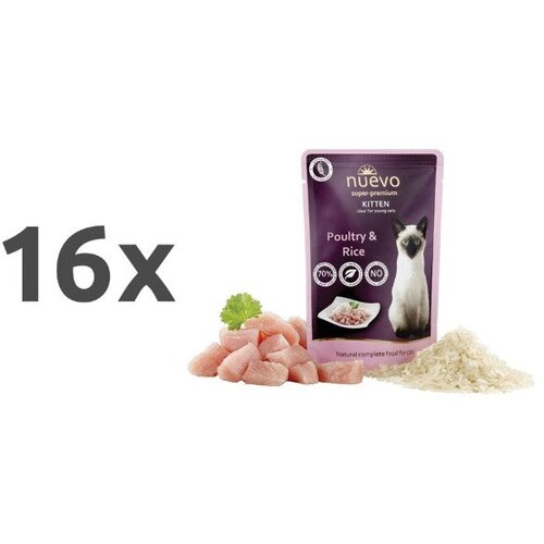 Nuevo Kitten - perutnina in riž - 85 g 16 x 85 g Cene