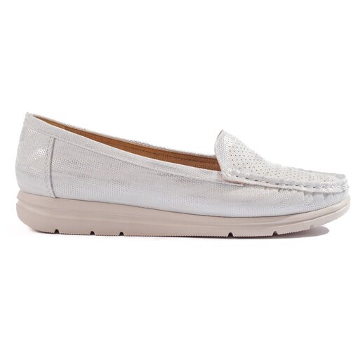 Shelvt Women's White Loafers Cene