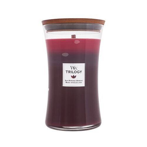 WoodWick trilogy sun ripened berries dišeča svečka 610 g unisex Cene