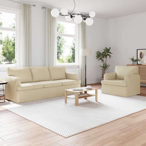 SOFA 2 pcs Krema Metal Slike