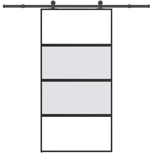  Klizna vrata s priborom 102,5x205 cm kaljeno staklo i aluminij Cijene