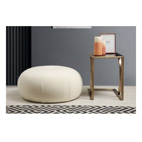 Atelier Del Sofa Tina Bouclet tabure, bijela Cene