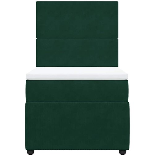 Box spring krevet s madracem tamnozeleni 80 x 200 cm bar&amp;scaron;unasti Slike