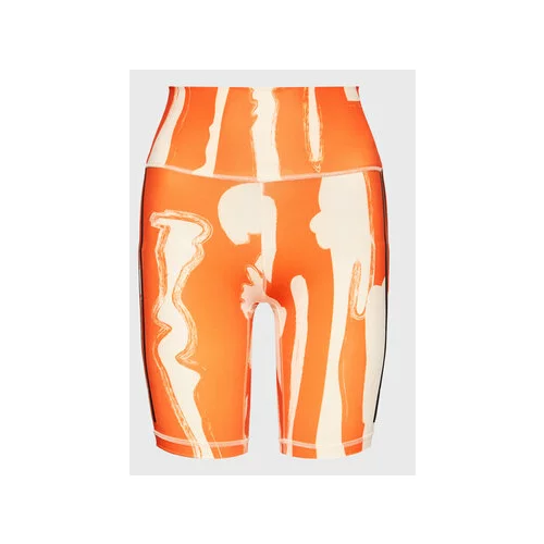 Adidas Kolesarske kratke hlače THEBE MAGUGU HN6180 Oranžna Slim Fit