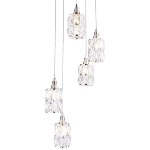 Globo 15760-5 - visilica na sajli WOLLI 5xE14/40W/230V Slike