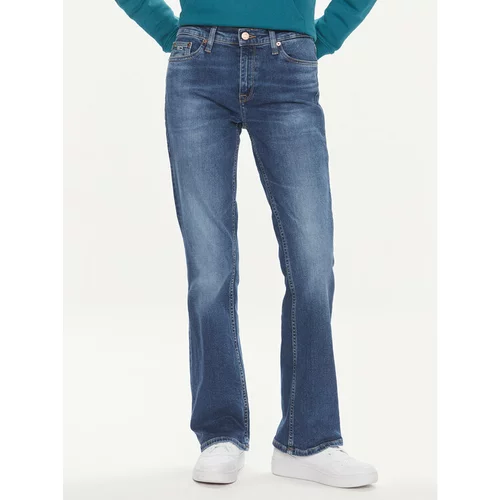 Tommy Jeans Jeans hlače Maddie DW0DW17610 Modra Straight Fit