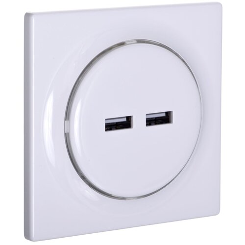 Fibaro Walli N socket-outlet 2x USB White Slike