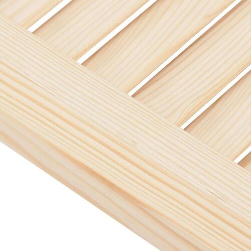 VidaXL Swing Doors Louvred Design 1 par masivni les borovega lesa Slike