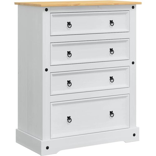 Kutije za pohranu s ladicama Corona Bijeli 92 x 48 x 114 cm Slike