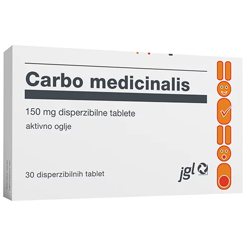  Carbo medicinalis, disperzibilne tablete