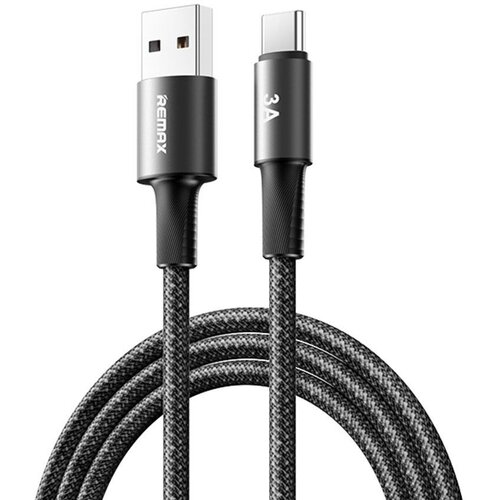 Remax Data kabl Velocity CB25 Fast charging 3A USB na Type C 1.2M crni Cene