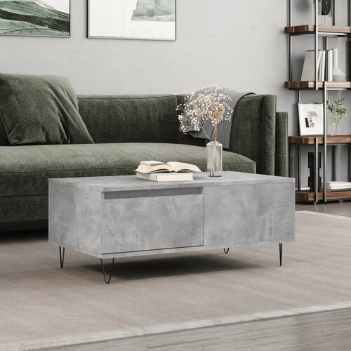  Stolić za kavu boja betona 90x50x36,5 cm konstruirano drvo Cijene