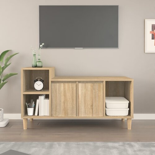 VidaXL TV ormarić boja hrasta sonome 100x35x55 cm konstruirano drvo Slike