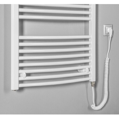 Aqualine kupaonski električni okrugli radijator orbit-e 600W 132x60 cm, beli Slike