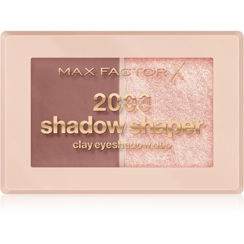 Max Factor 2000 Calorie Shadow Shaper duo sjenila za oči nijansa 010 Clay Gleam 4 g Slike