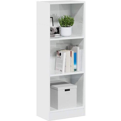 vidaXL Regal za knjige sjajni bijeli 40x24x109 cm konstruirano drvo Cijene