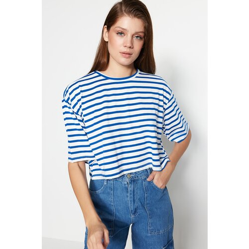 Trendyol T-Shirt - Navy blue - Relaxed fit Slike