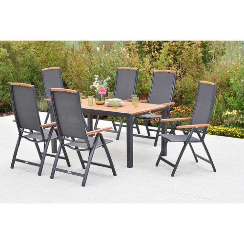Gardenson VRTNA GARNITURA SIENA aluminij barve grafita, siva Cene