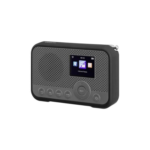 Sangean WFR-39 internetski džepni radio internet, DAB (1013), UKW (1014) internetski radio , UKW, WLAN Spotify, funkcija alarma, mogućnost punjenja siva, crna Cijene