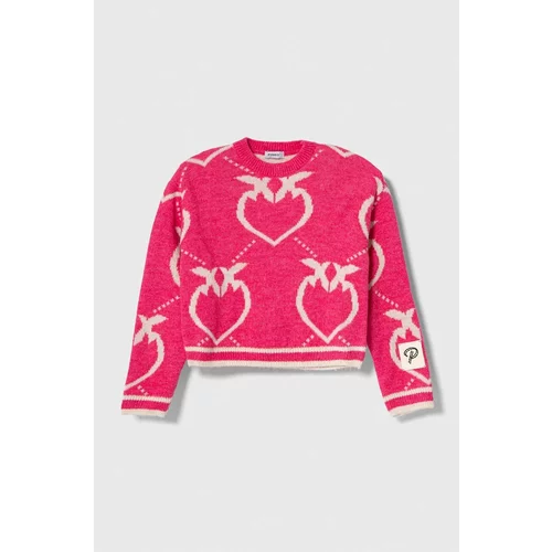 Pinko Up Otroški pulover vijolična barva