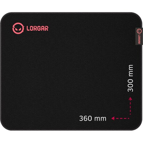 Lorgar Main 323 Gaming mouse pad Precise control surface Red anti-slip rubber base size: 360mm Cijene