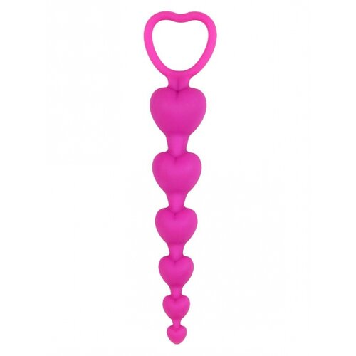 Chisa Anal beads Heart pink Cene