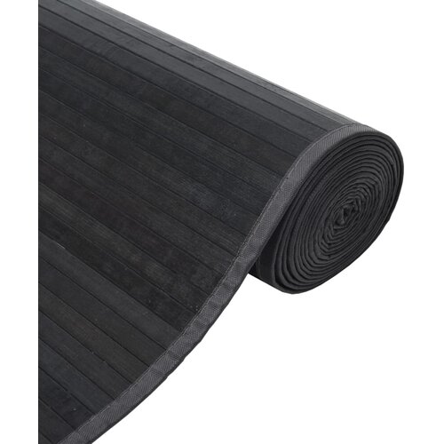  Tepih pravokutni sivi 100 x 200 cm od bambusa Slike