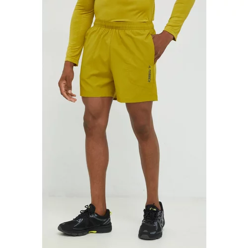 adidas Terrex Športne kratke hlače Multi moške, zelena barva
