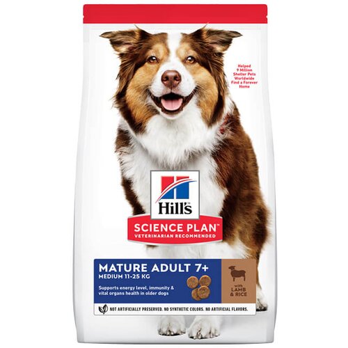 Hill’s Science Plan Mature Adult Medium - hrana za starije pse srednjih rasa sa jagnjetinom i pirinčem (2,5kg, 14kg) 14kg Cene