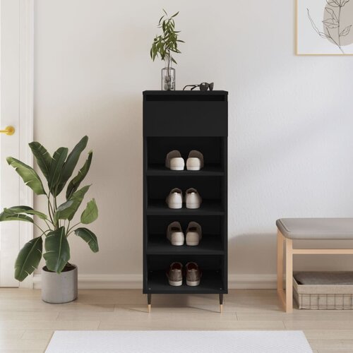 vidaXL Ormarić za cipele crni 40 x 36 x 105 cm od konstruiranog drva Cijene
