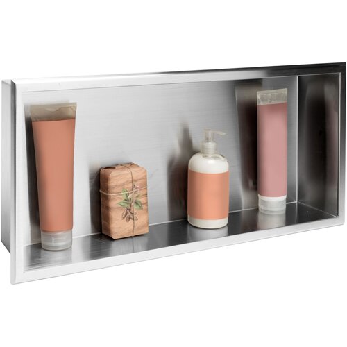 Rea bathroom shelf 30x60 steel brush Cene