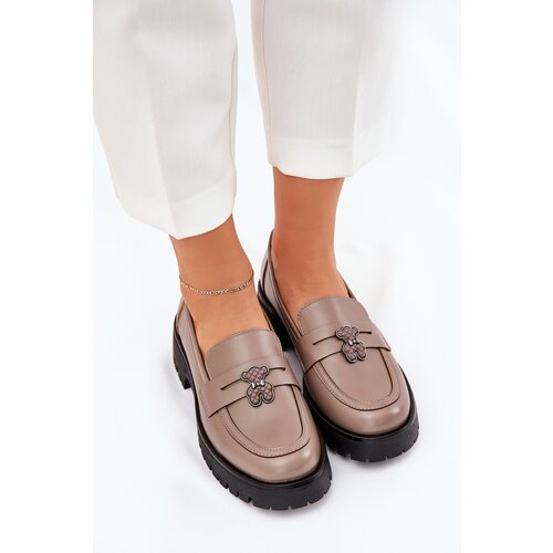 VINCEZA Leather Ladies Moccasins With Teddy Bear Cijene