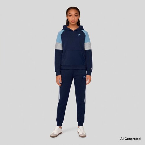 Champion Trenirka komplet Hooded Sweatshirt Modra Cene