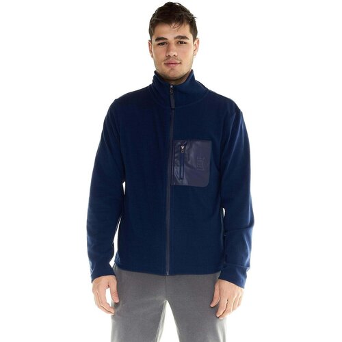 Leone 1947 Flis Man Wool Sweatshirt Full Zip Lifestyle Modra Cene