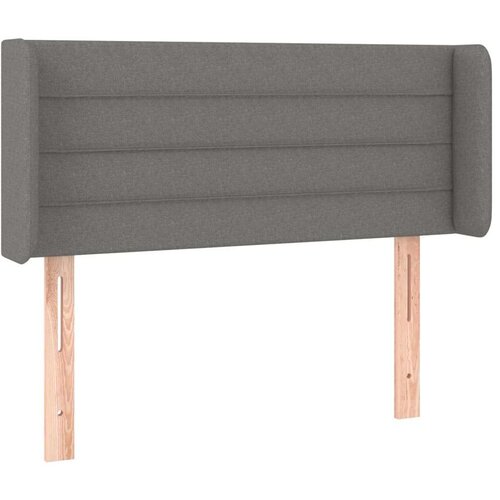  Uzglavlje tamnosiv 93x16x78/88 cm od tkanine Slike
