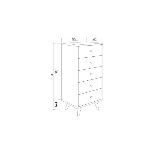 Hanah home komoda frenzu ephesus marble Slike