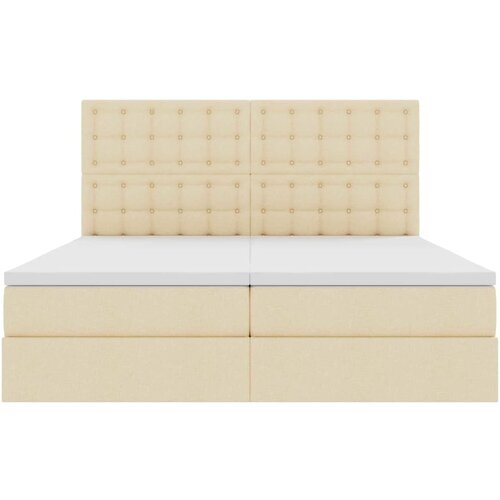  s od storage s uzglavljem Krema 180 x 200 cm Tkanina Slike