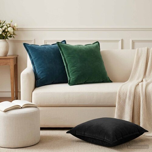  Presvlaka za jastuk 6 pcs HOUTEN Crna 60 x 60 cm Bar&scaron;un Cijene