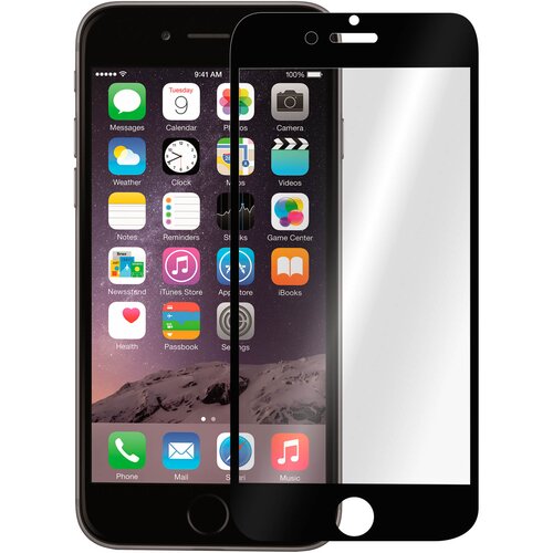 AVIZAR Kaljeno zaščitno steklo za Apple iPhone 6/6S – Črni robovi, (20530904) Cene